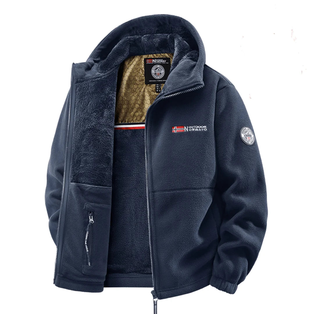 Castell | Chaqueta Polar con Capucha y Forro Cálido