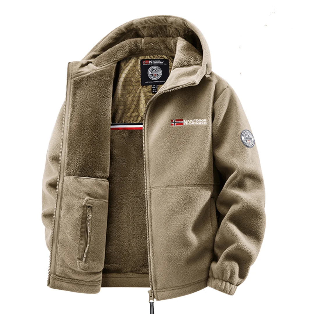 Castell | Chaqueta Polar con Capucha y Forro Cálido