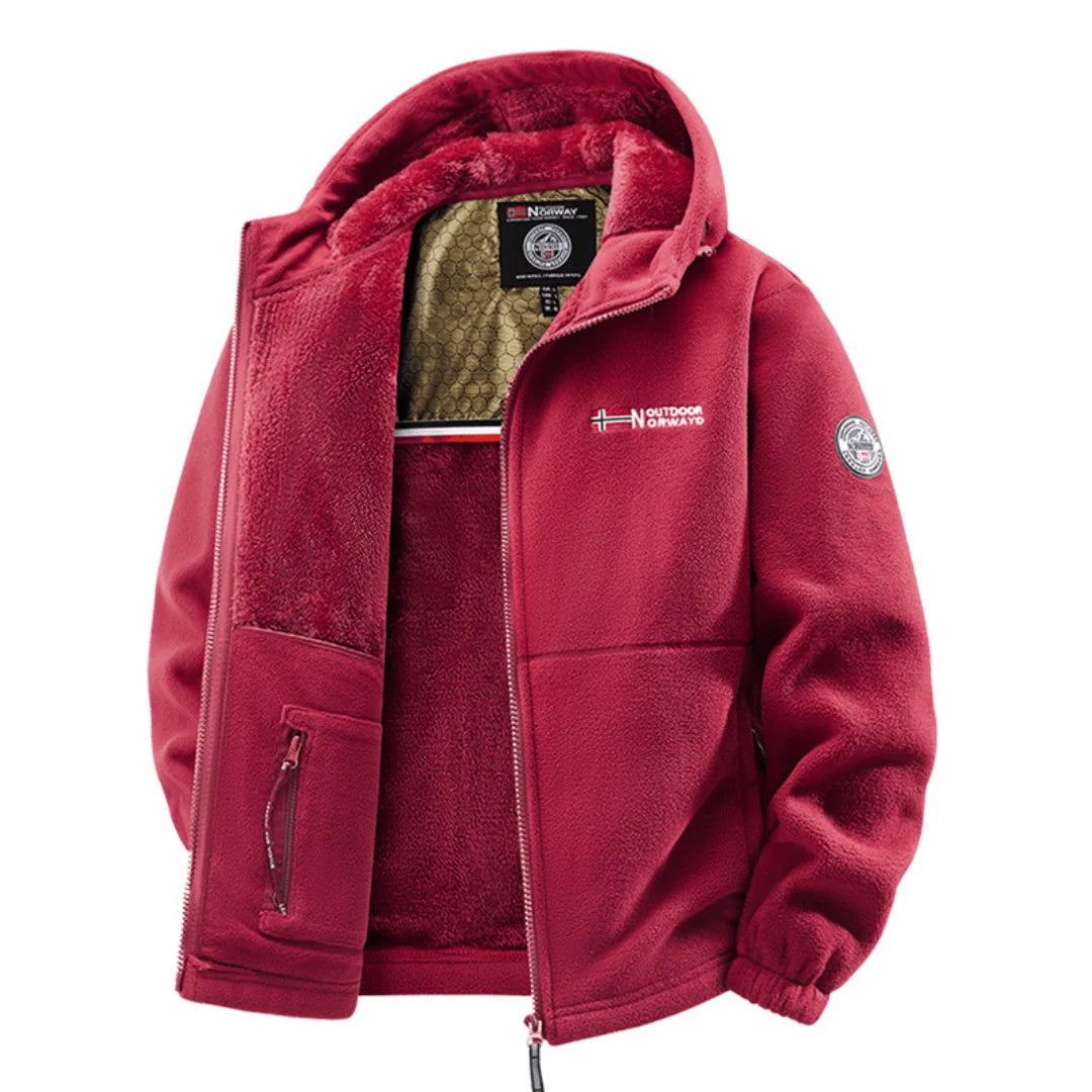 Castell | Chaqueta Polar con Capucha y Forro Cálido