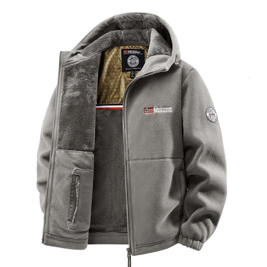 Castell | Chaqueta Polar con Capucha y Forro Cálido