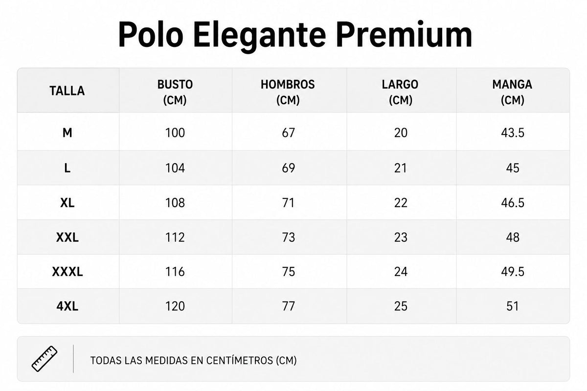 Tabla de tallas