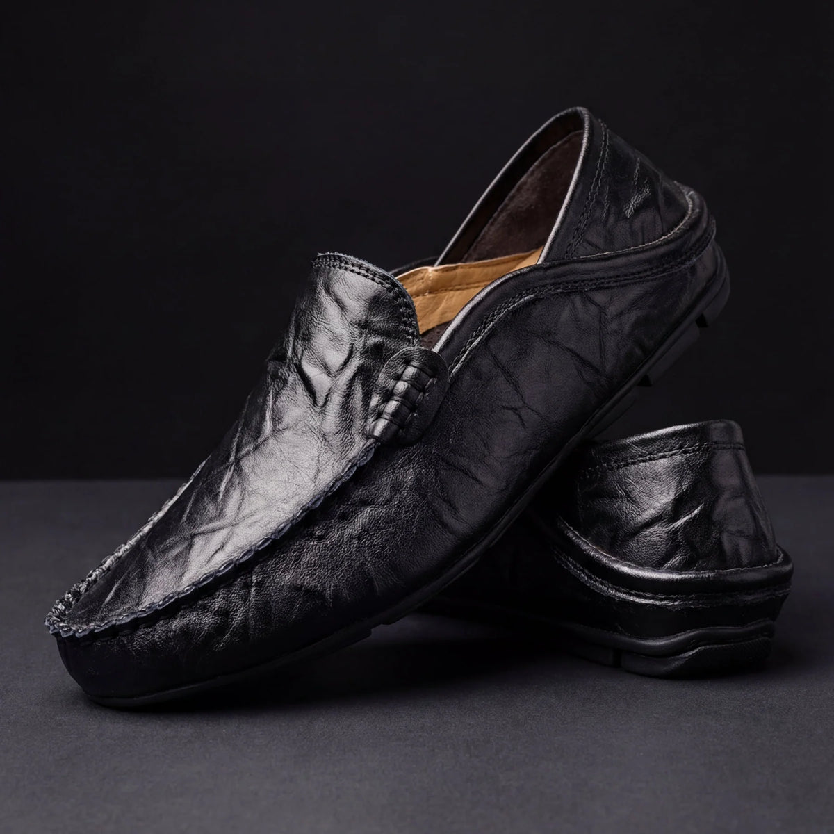 Castell | Mocasines de Piel con Soporte
