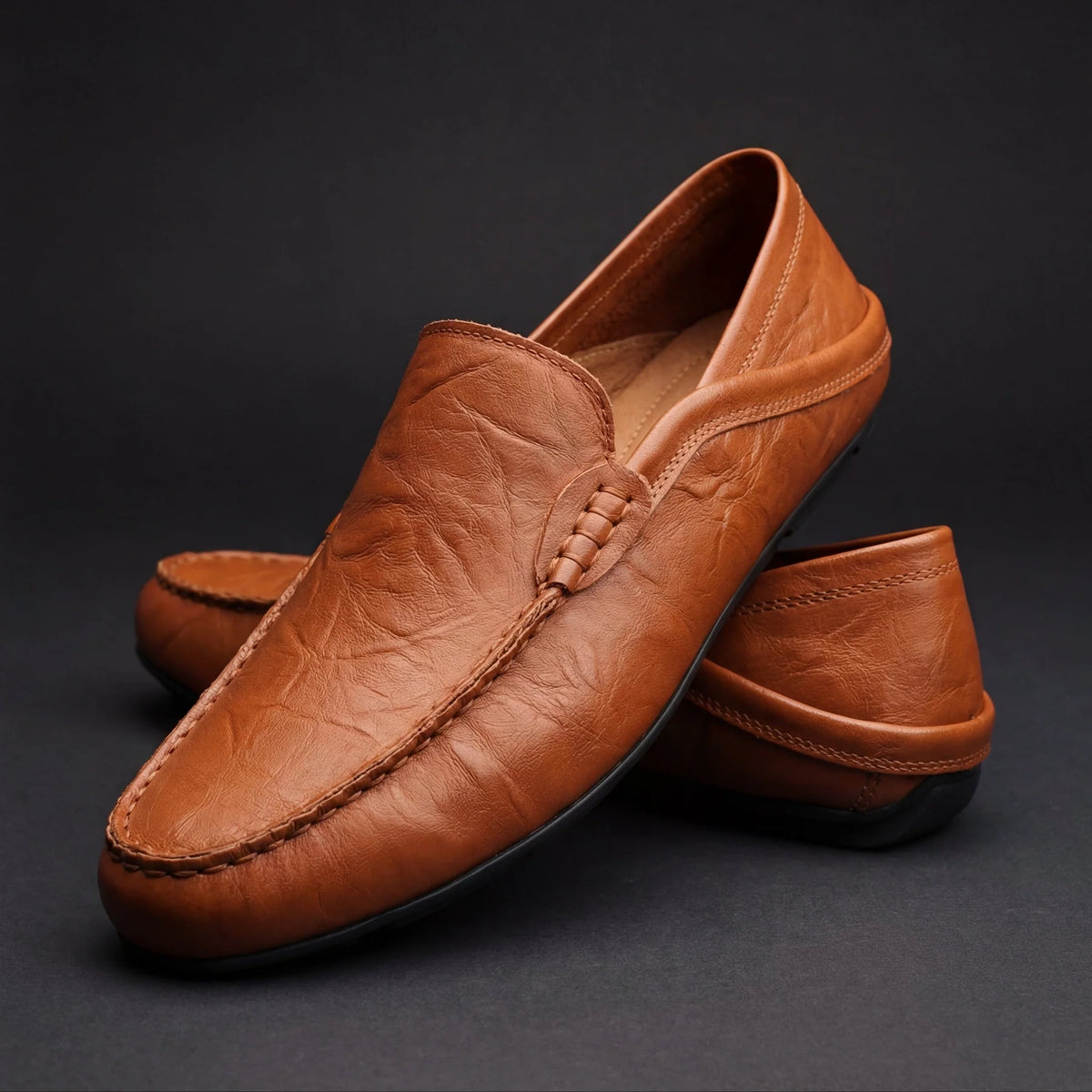 Castell | Mocasines de Piel con Soporte