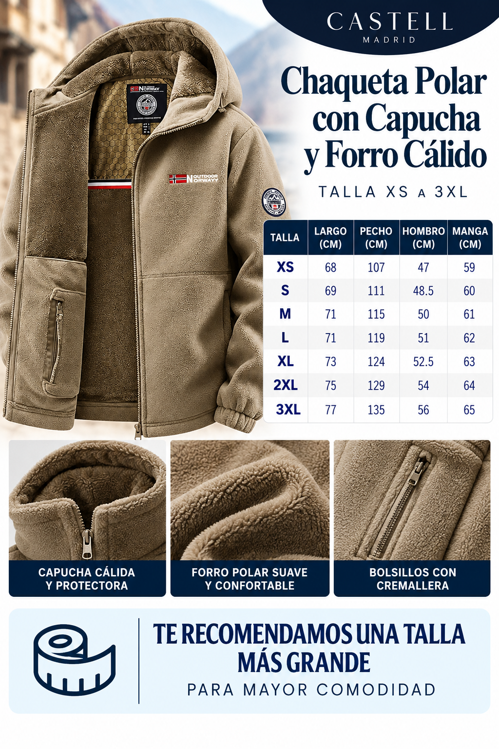 Tabla de tallas