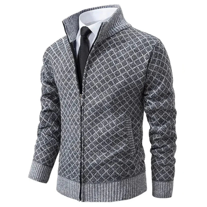 Castell | Chaqueta Clásica de Punto con Cremallera