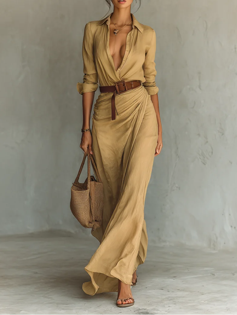 Castell | Vestido Largo de Estilo Casual