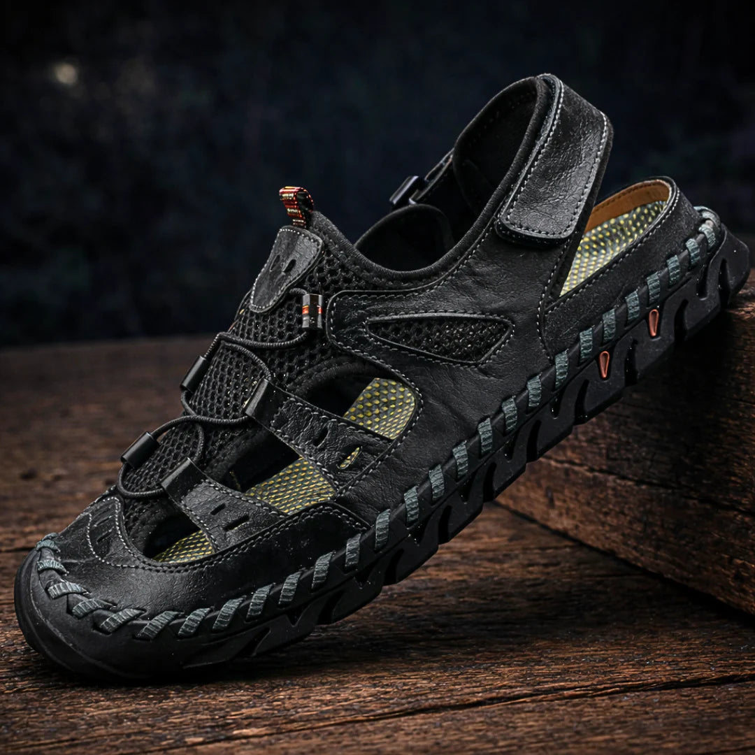Castell | Sandalias de Cuero con Soporte