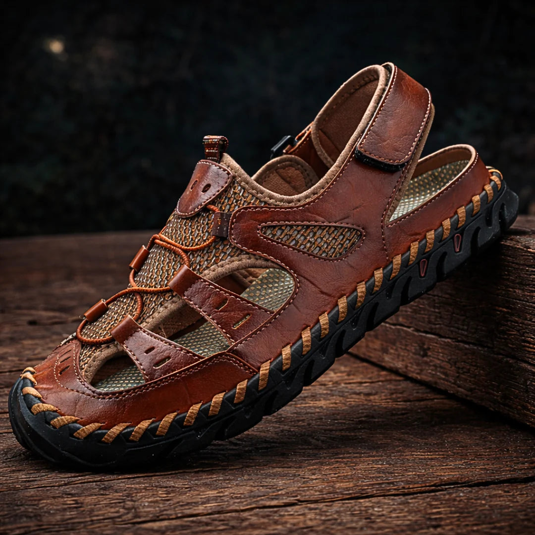 Castell | Sandalias de Cuero con Soporte