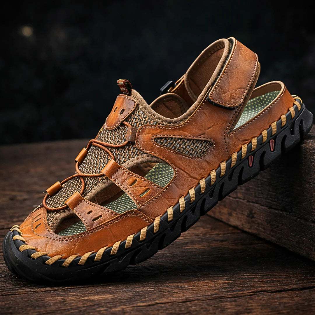 Castell | Sandalias de Cuero con Soporte